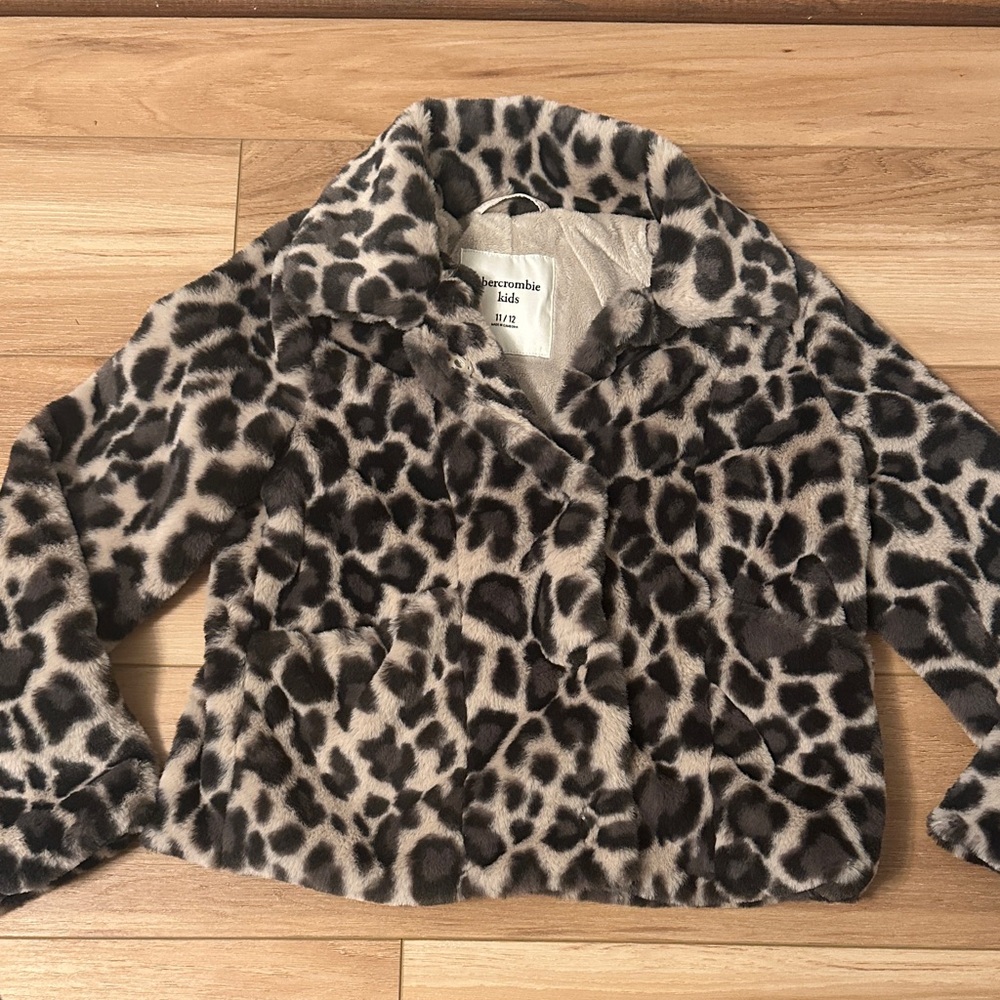 Abercrombie & Fitch kids Animal Print Jacket girls 10/12